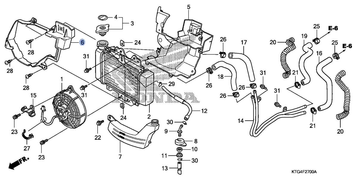 Honda OEM part 19051-KTF-980