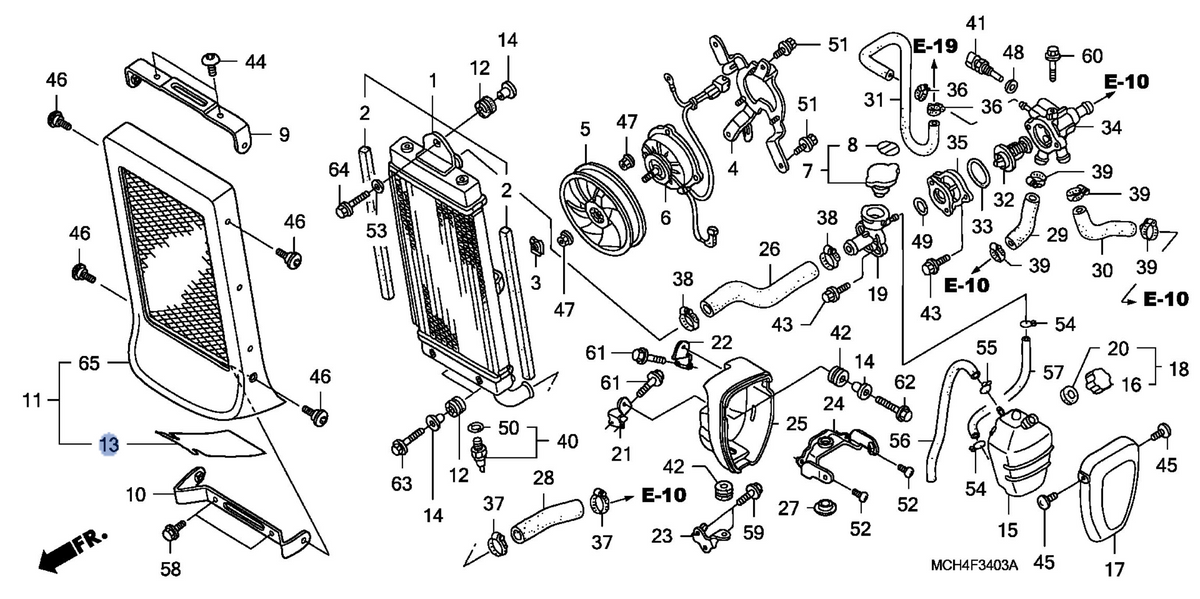 Honda OEM part 19051-MCH-F10