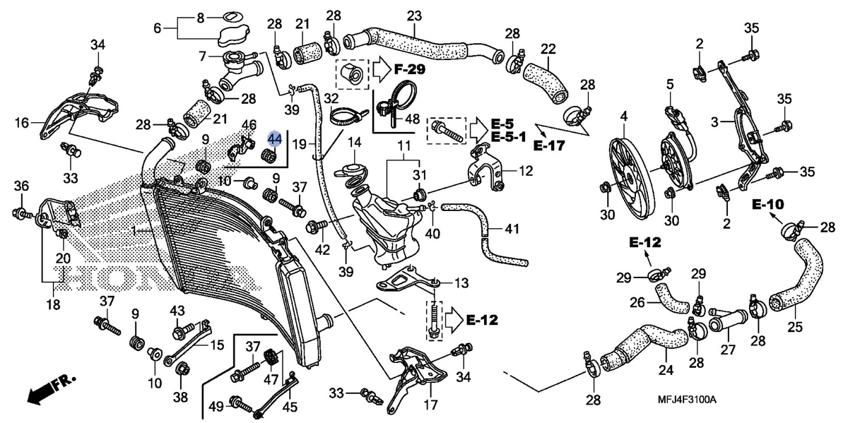 Honda OEM part 19051-MFJ-A50