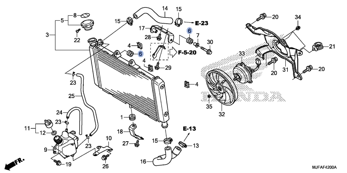 Honda OEM part 19051-MGS-D30