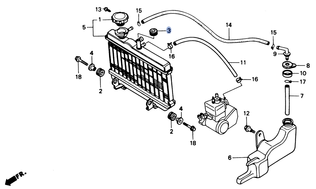 Honda OEM part 19051-MN0-000