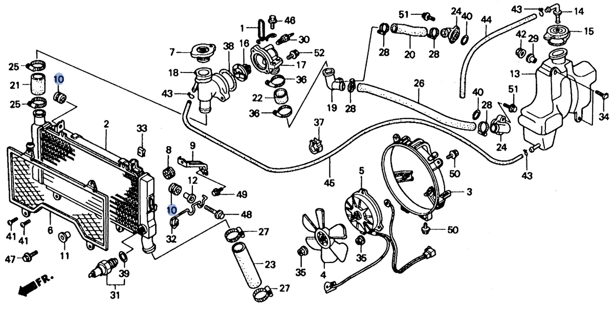 Honda OEM part 19052-HA2-000