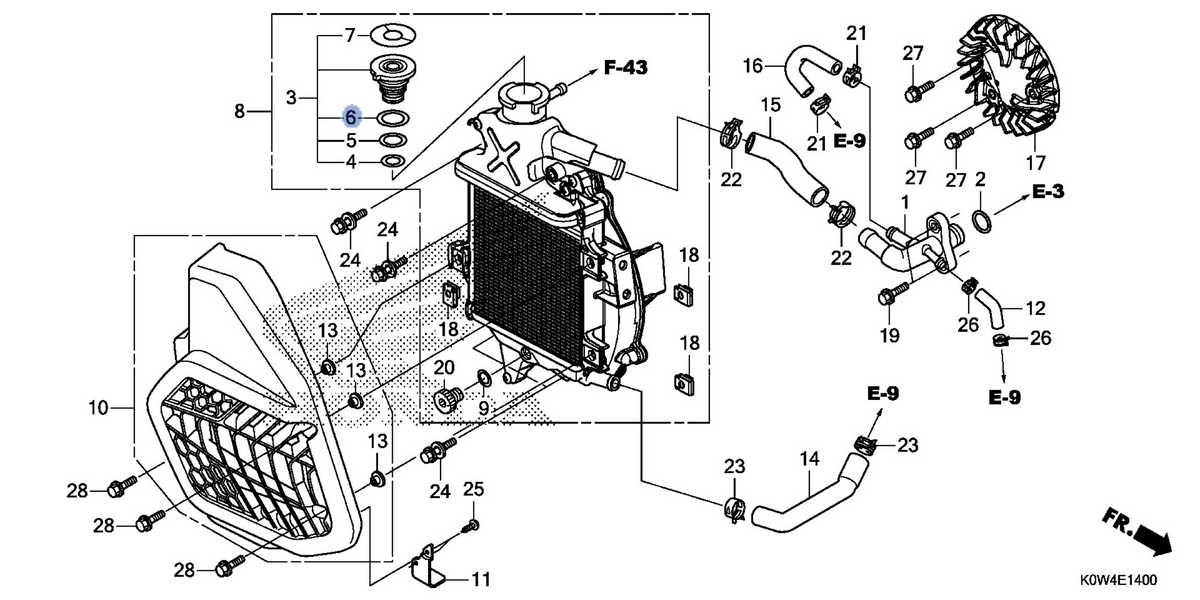 Honda OEM part 19052-K27-V51