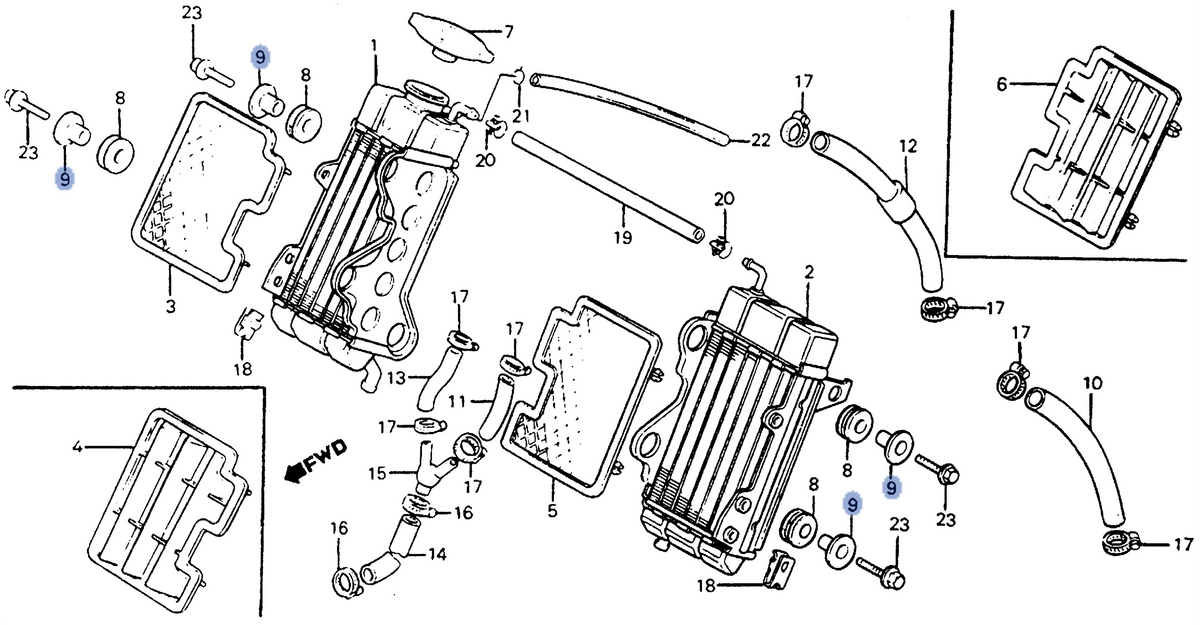 Honda OEM part 19052-KA3-710