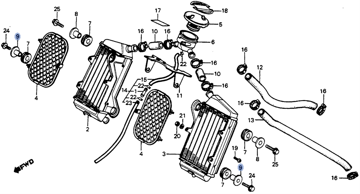 Honda OEM part 19052-MB0-000