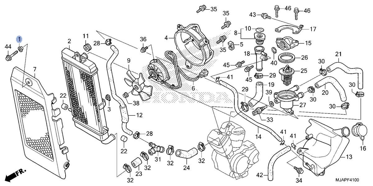 Honda OEM part 19052-MEG-H10