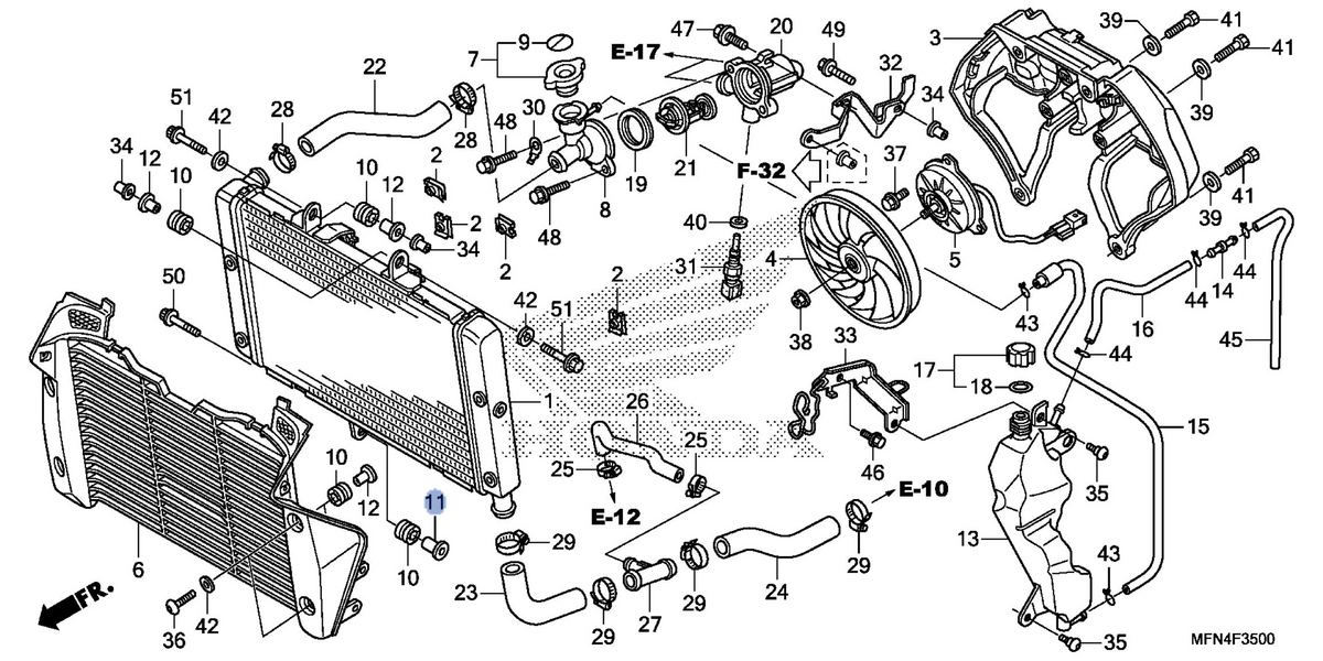 Honda OEM part 19052-MFG-D00