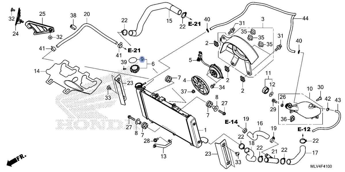 Honda OEM part 19055-KPC-D51