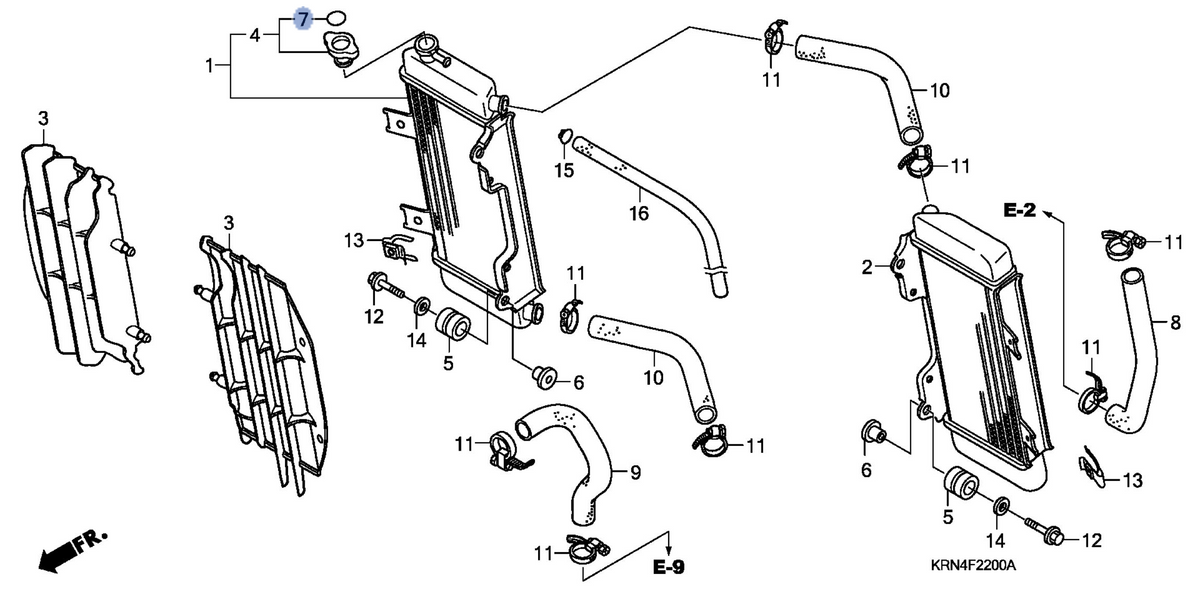 Honda OEM part 19055-KRN-641