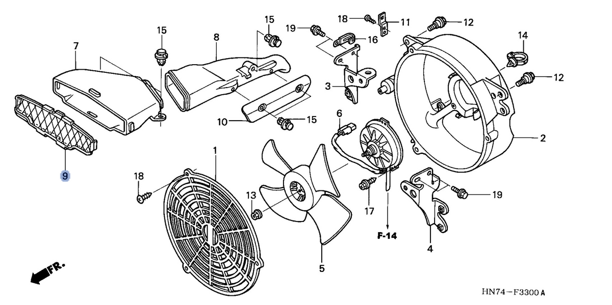 Honda OEM part 19060-HN7-000