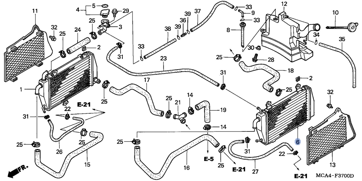 Honda OEM part 19060-MCA-003