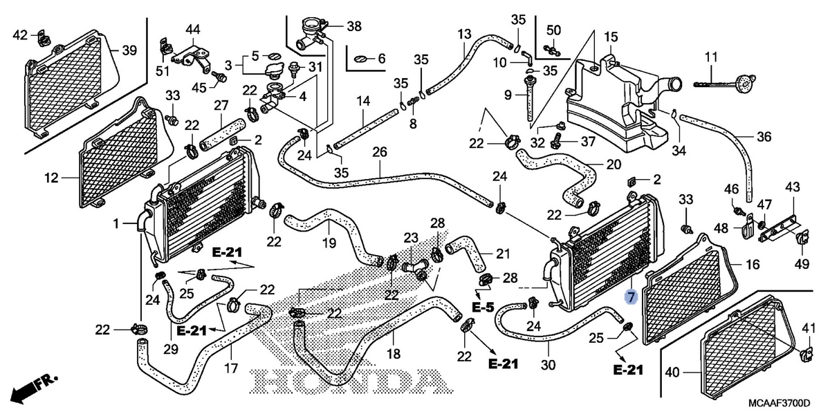 Honda OEM part 19060-MCA-A61