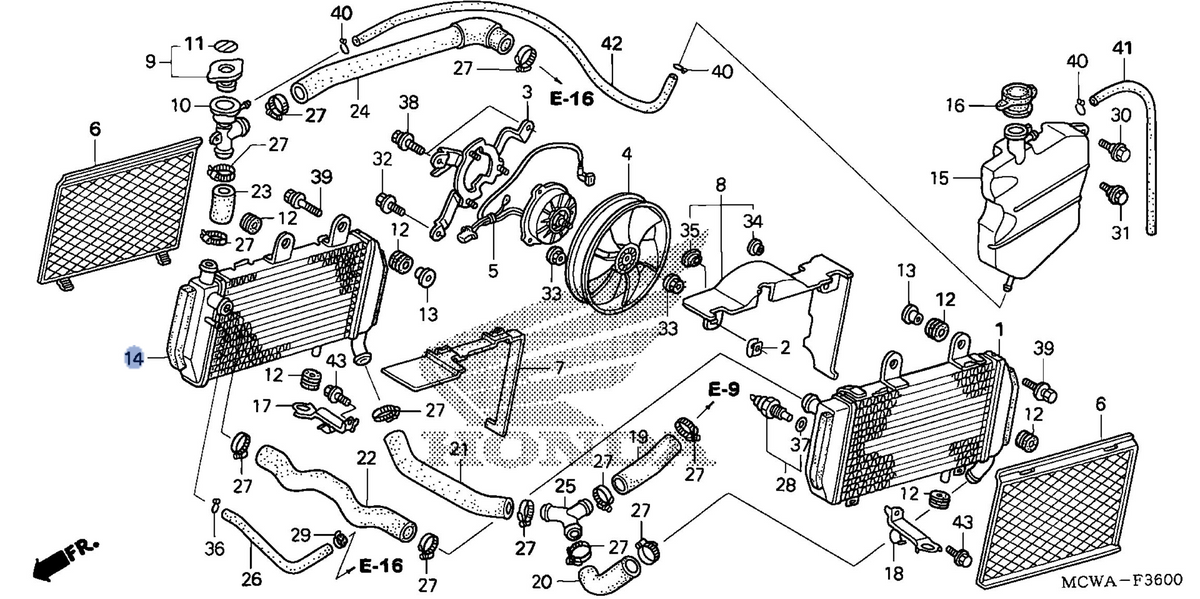 Honda OEM part 19060-MCW-K41