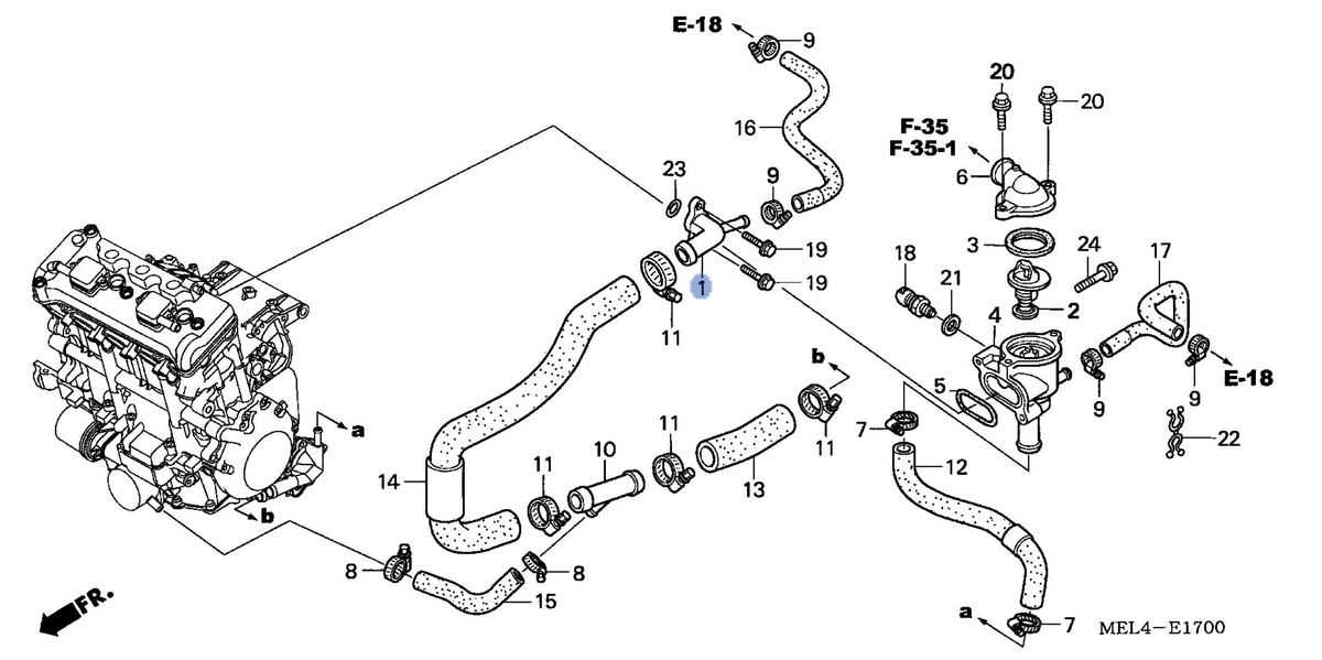 Honda OEM part 19060-MEL-D20