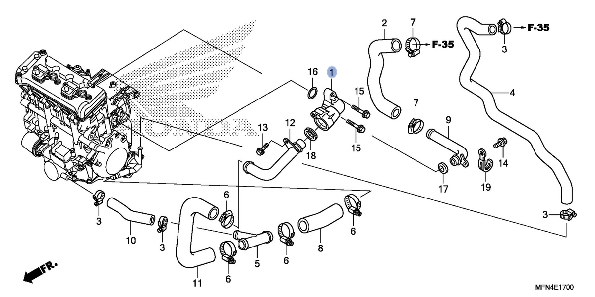 Honda OEM part 19060-MFN-D00