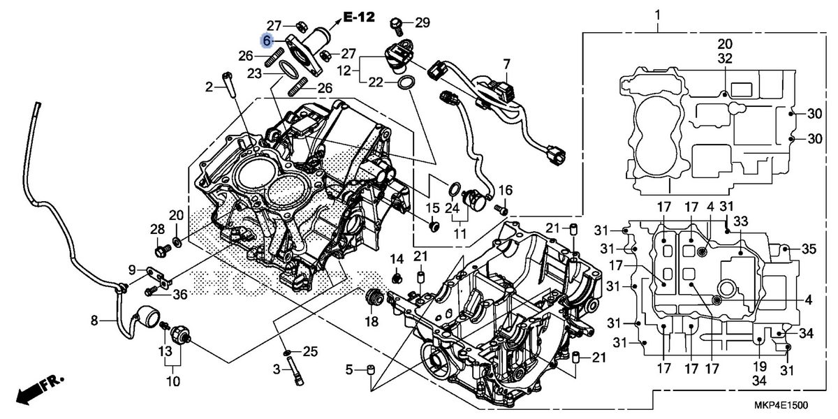 Honda OEM part 19060-MGZ-J80