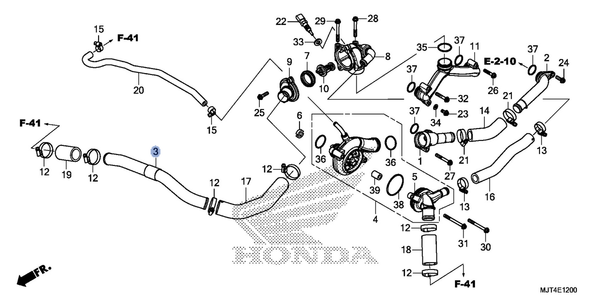 Honda OEM part 19060-MJT-E00