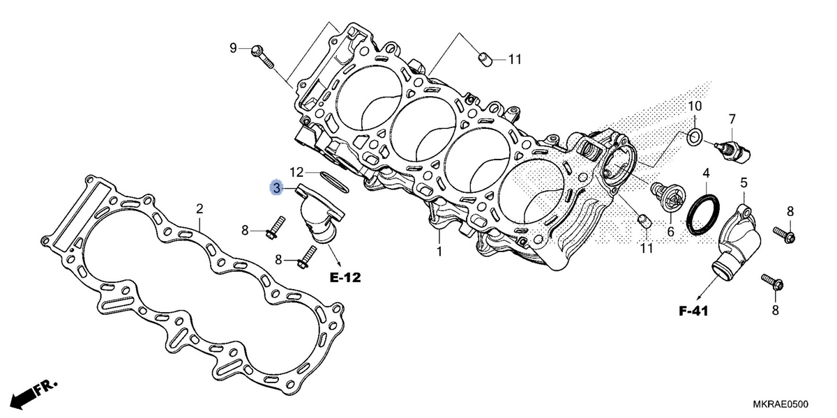 Honda OEM part 19060-MKR-D10