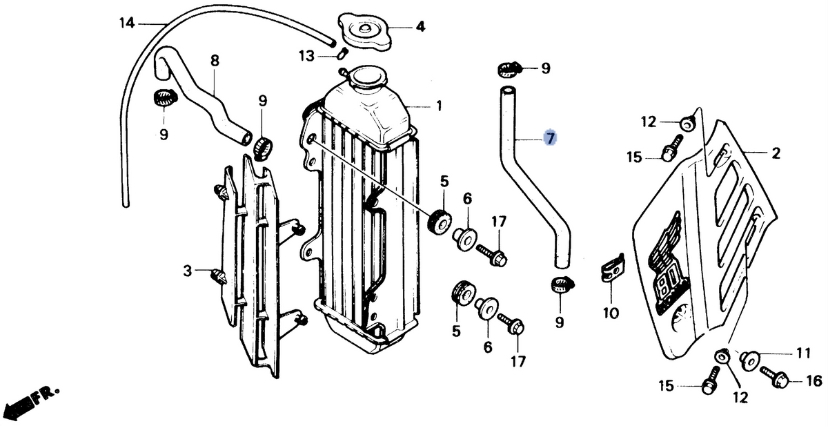 Honda OEM part 19061-GM7-700