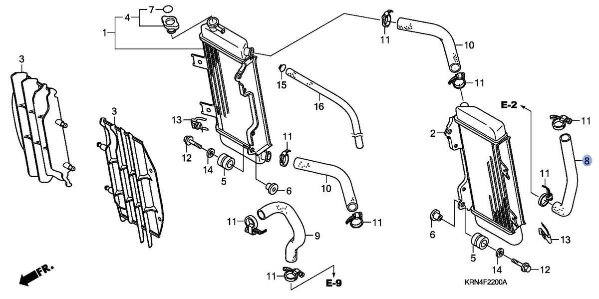 Honda OEM part 19061-KRN-000