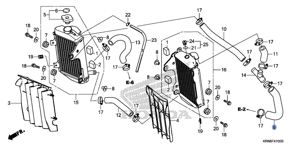 Honda OEM part 19061-KRN-B10