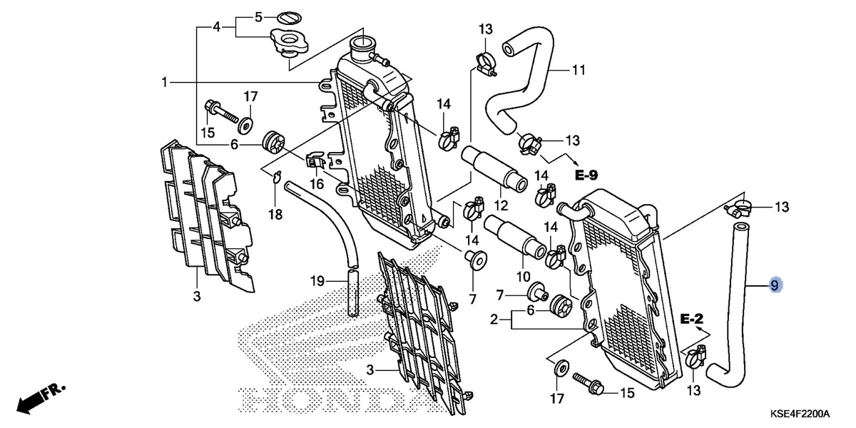 Honda OEM part 19061-KSE-000