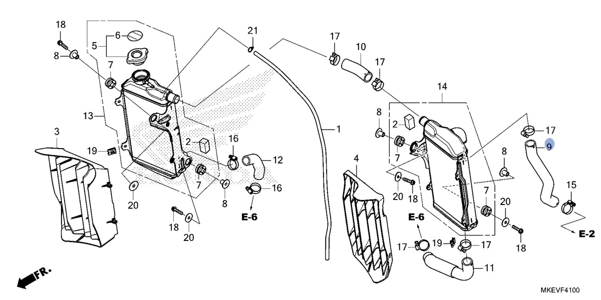 Honda OEM part 19061-MKE-B50