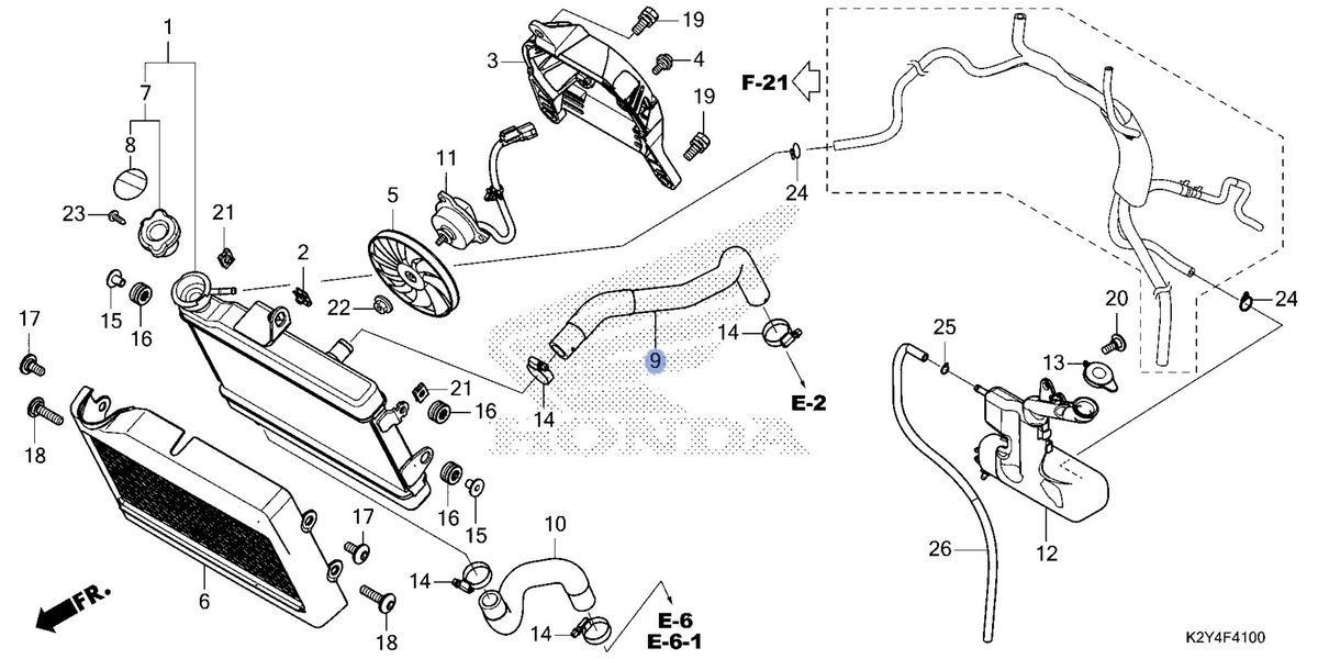 Honda OEM part 19062-K87-A00
