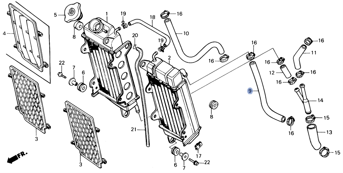 Honda OEM part 19062-KA3-731