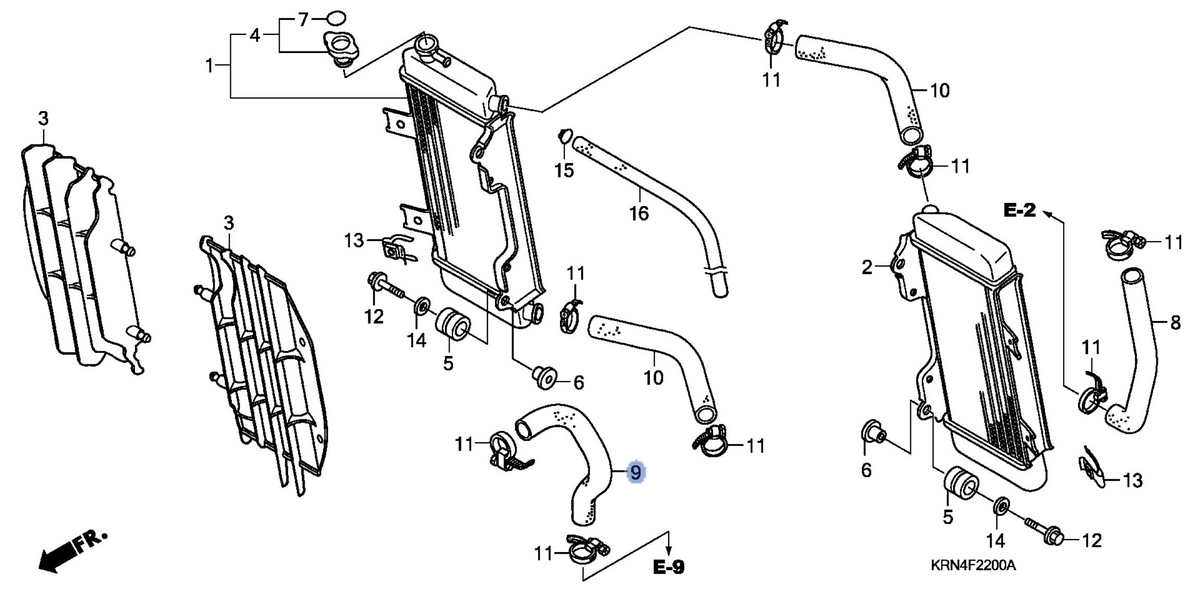 Honda OEM part 19062-KRN-000