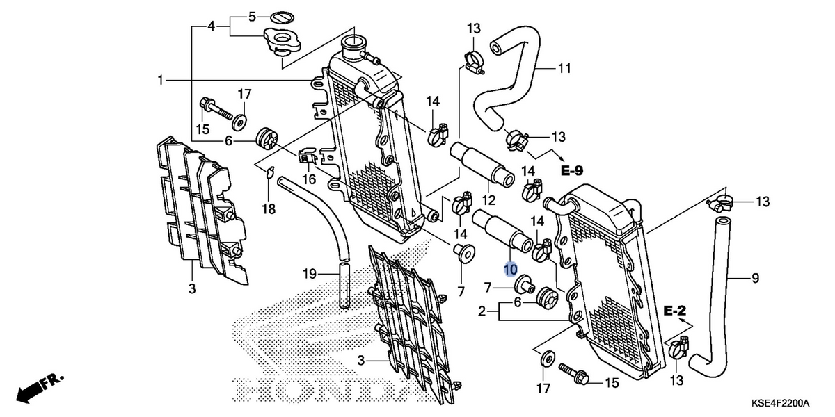 Honda OEM part 19062-KSE-000