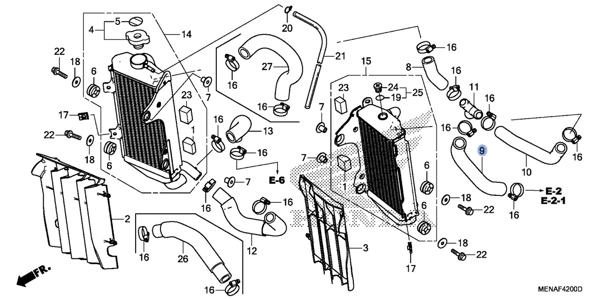Honda OEM part 19062-MEN-A80