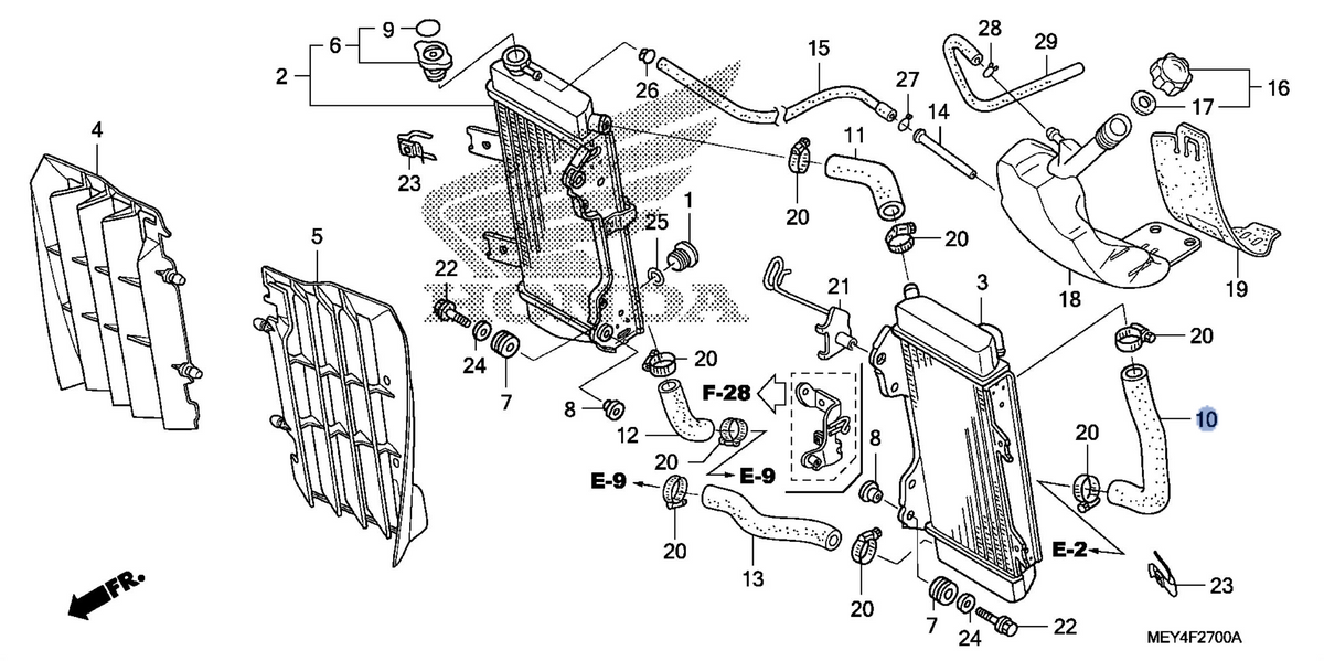 Honda OEM part 19062-MEY-670