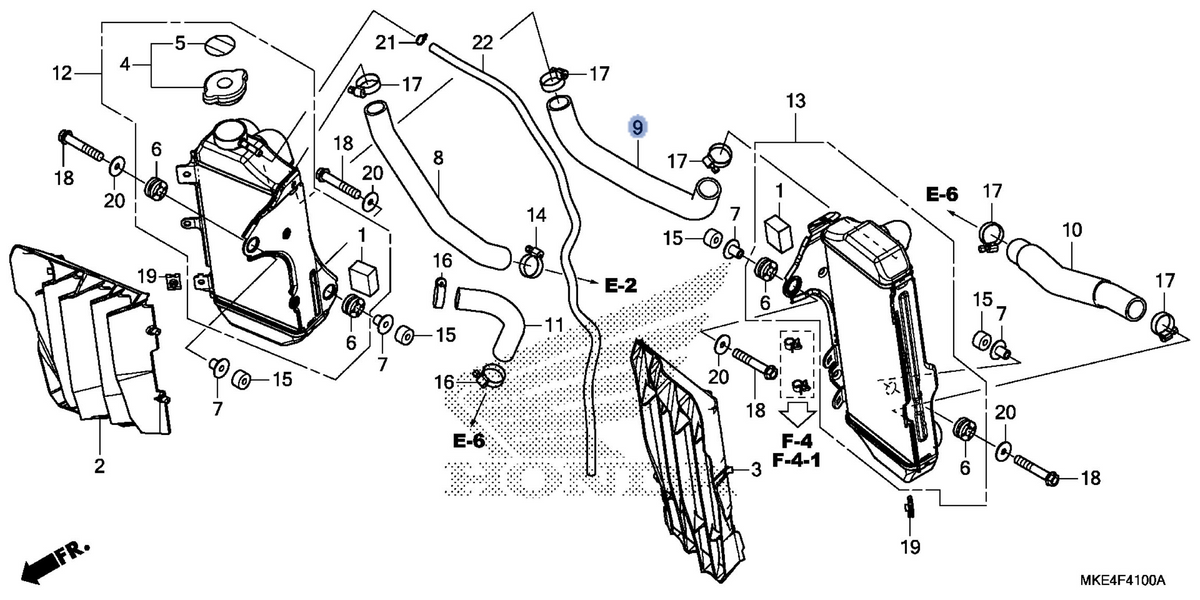 Honda OEM part 19062-MKE-A10
