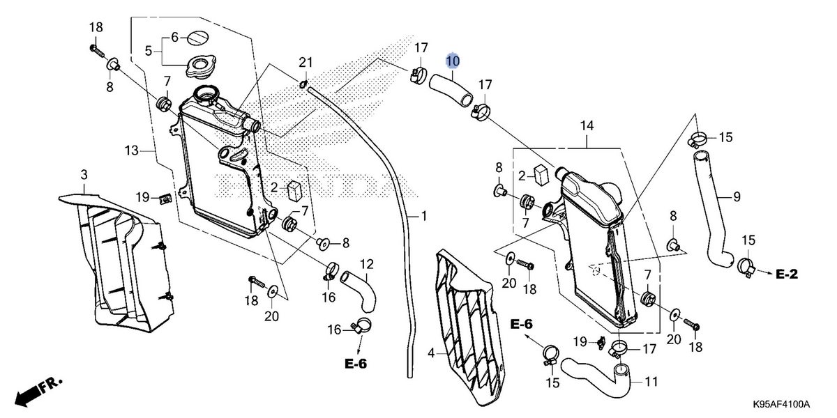 Honda OEM part 19062-MKE-AF0