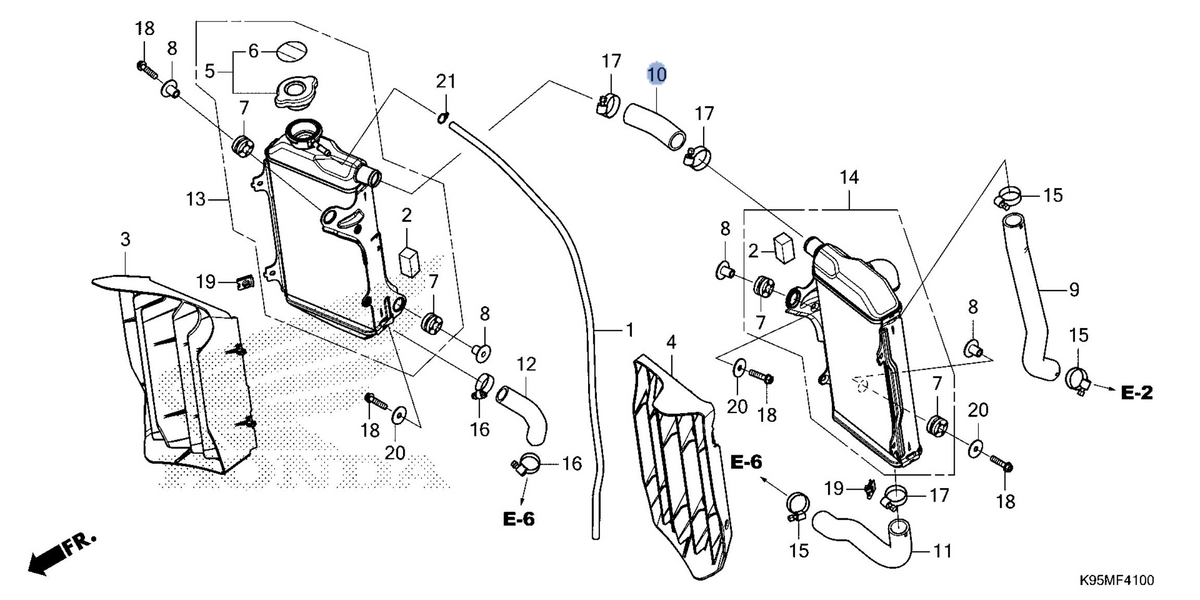 Honda OEM part 19062-MKE-B50