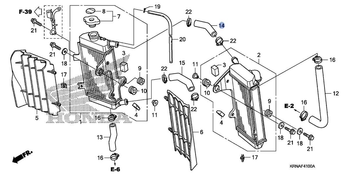 Honda OEM part 19063-KRN-A40