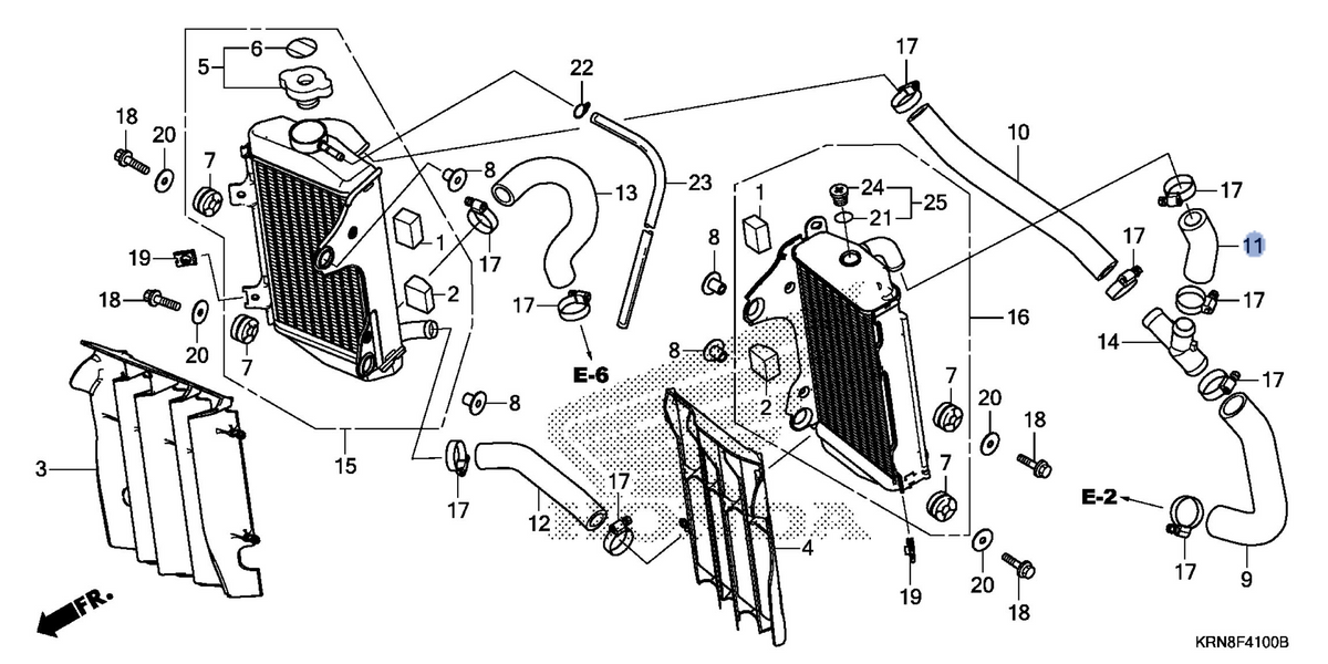 Honda OEM part 19063-KRN-B10