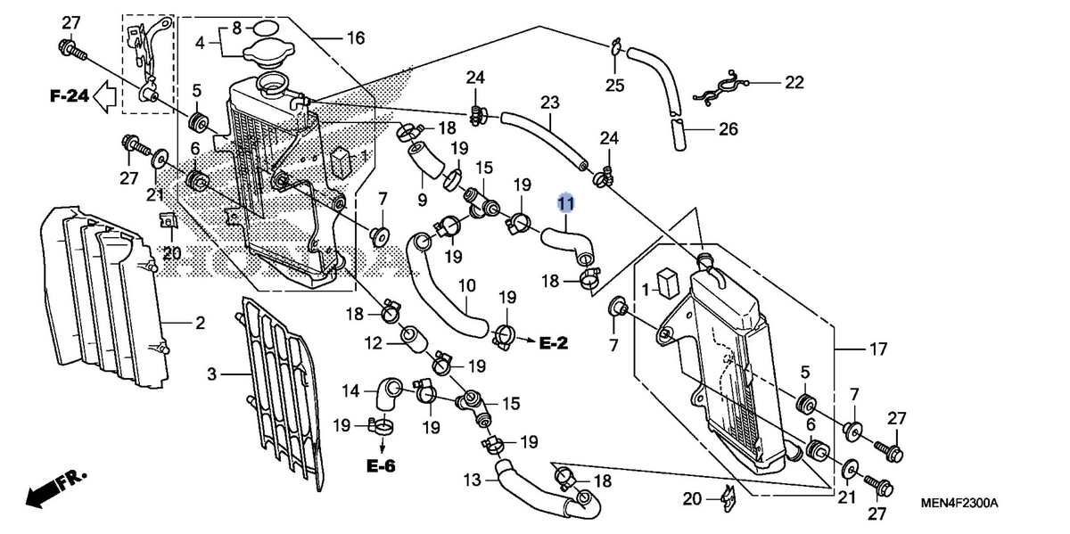 Honda OEM part 19063-MEN-A30
