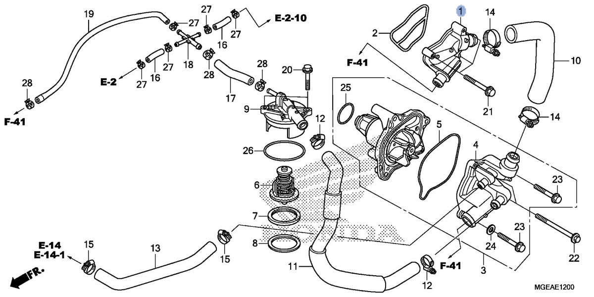 Honda OEM part 19063-MGE-000