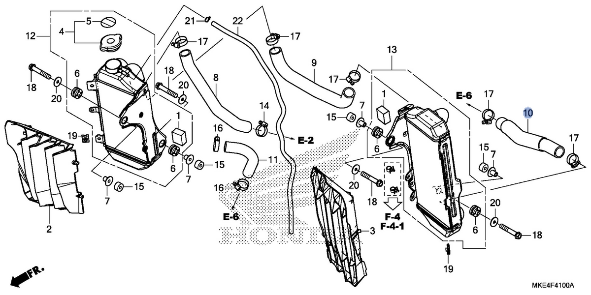 Honda OEM part 19063-MKE-A10