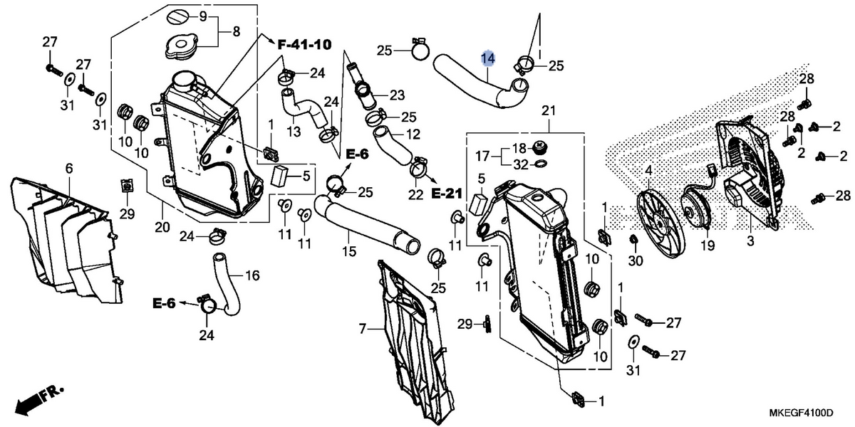 Honda OEM part 19063-MKE-A50