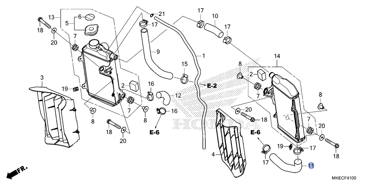 Honda OEM part 19063-MKE-AF0