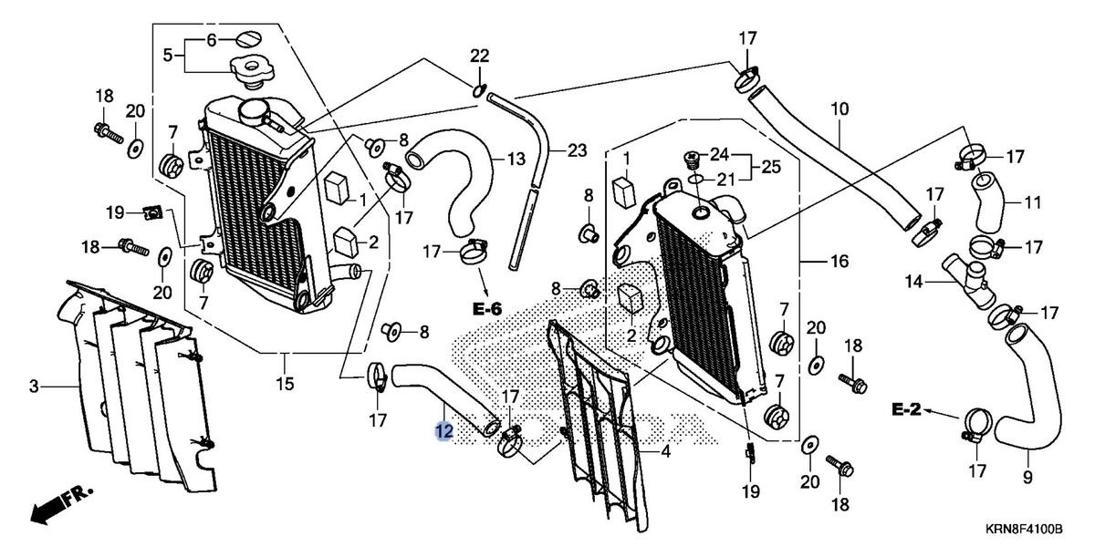 Honda OEM part 19064-KRN-B10