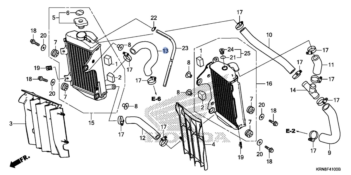 Honda OEM part 19065-KRN-B10