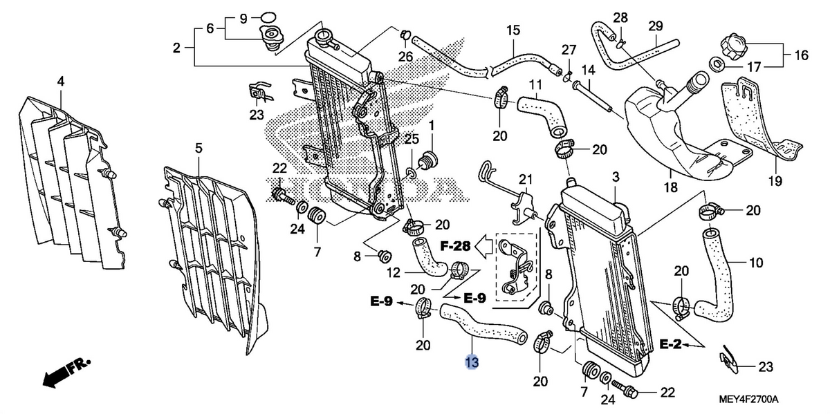 Honda OEM part 19065-MEY-670