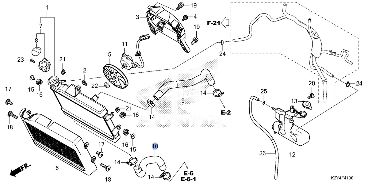 Honda OEM part 19067-K87-A00