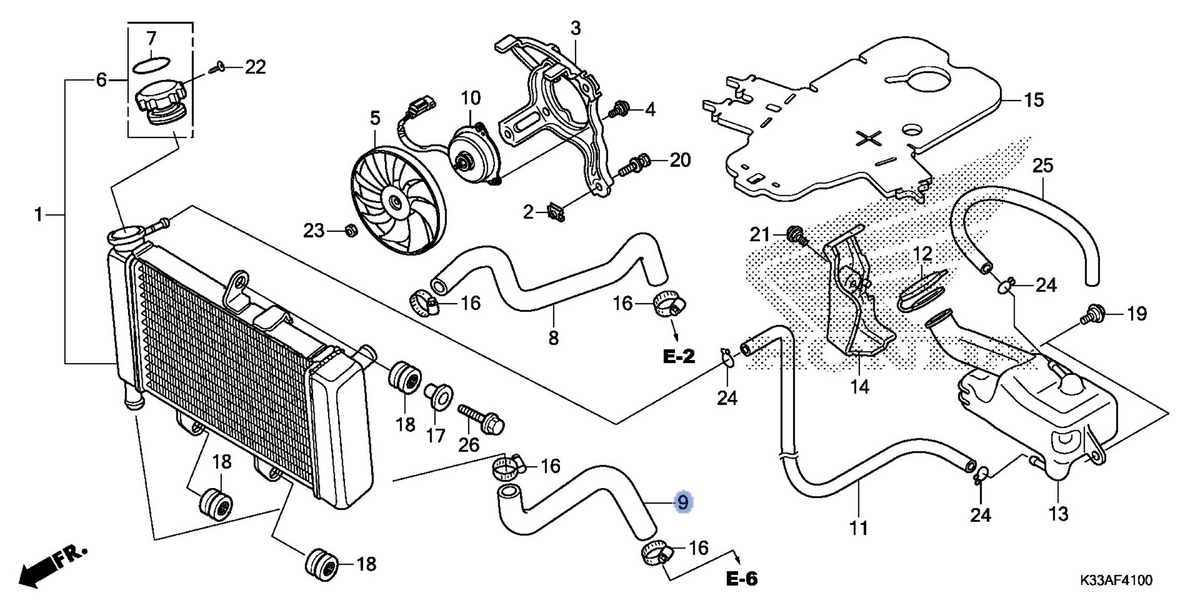 Honda OEM part 19067-KYJ-900