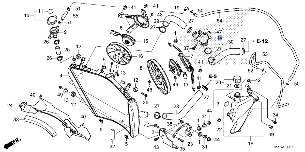 Honda OEM part 19070-MKR-D10