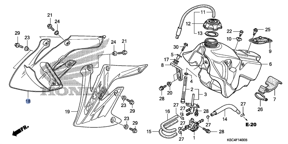 Honda OEM part 19071-KSC-A00ZA